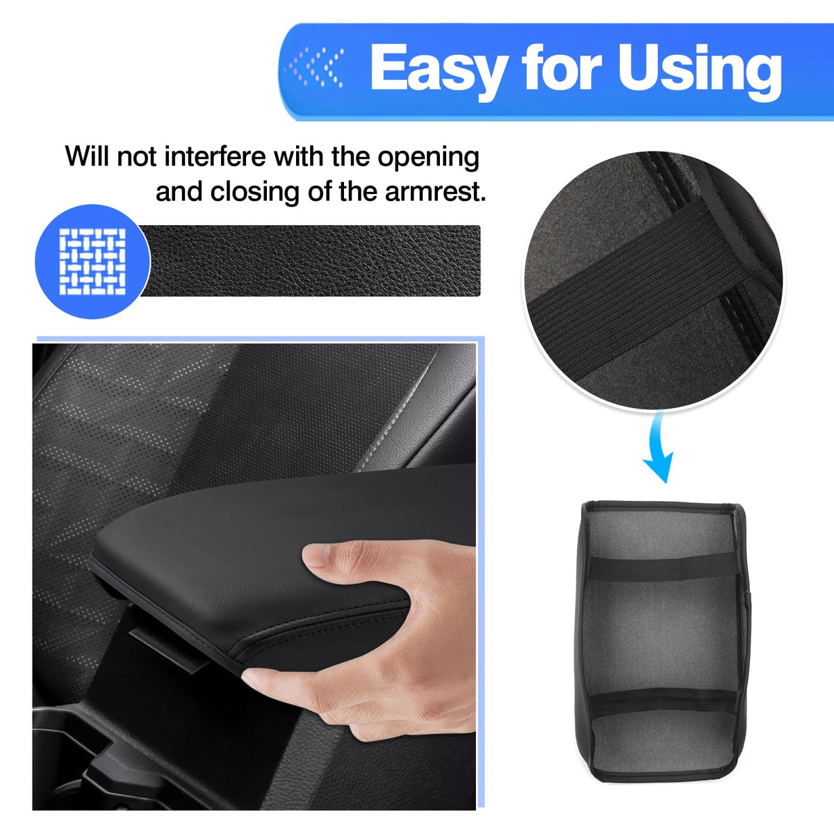 Autorder cover with open lid illustrating unobstructed access and fit
