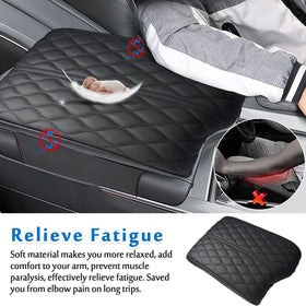 Autorder armrest cover in use with driver showing added comfort