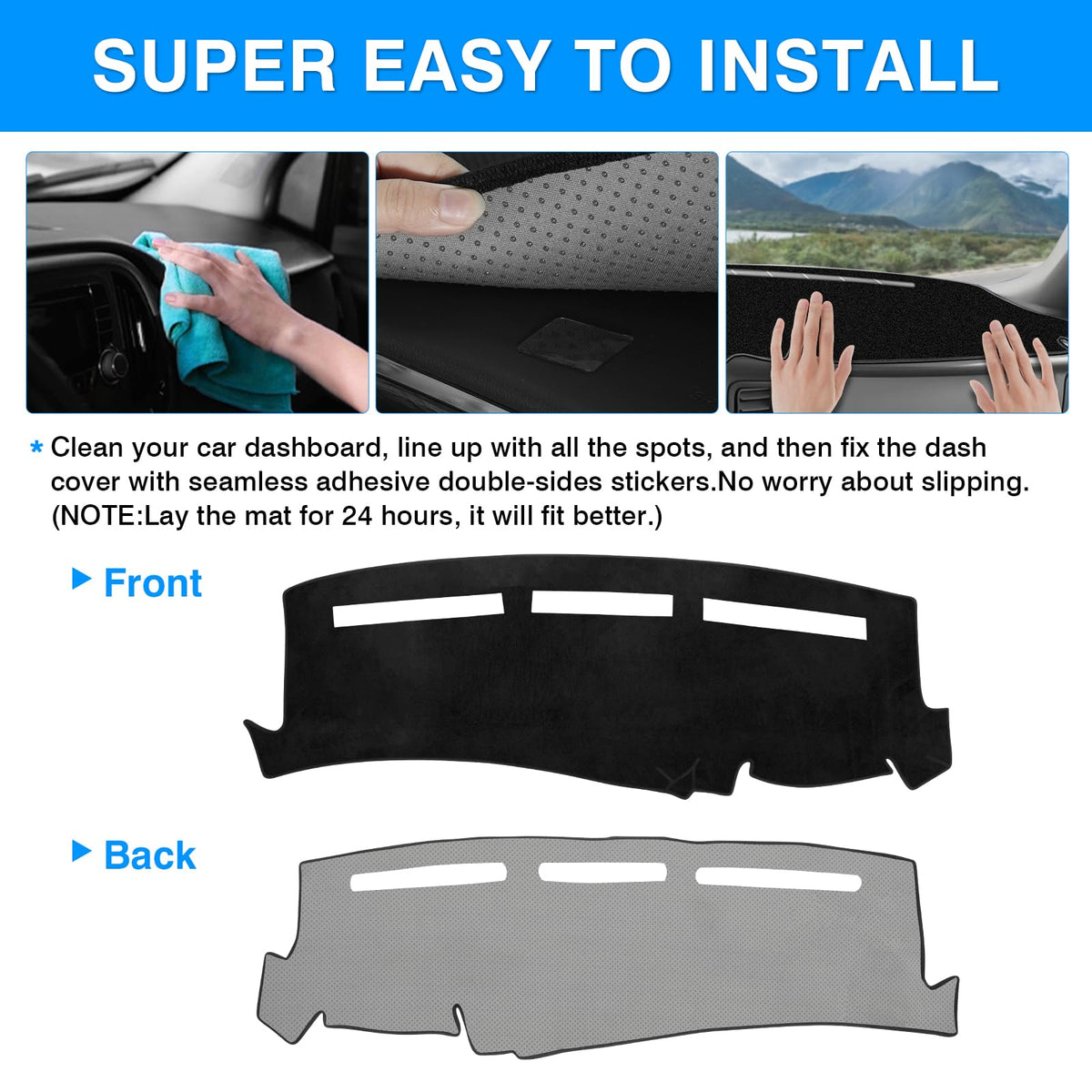 Autorder precise cutouts aligning with vents and sensors for full functionality