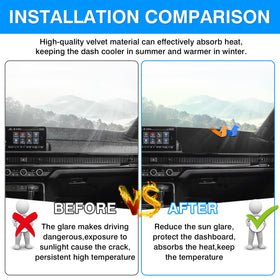 Autorder cutouts for HUD and sensors preserving functionality and safety