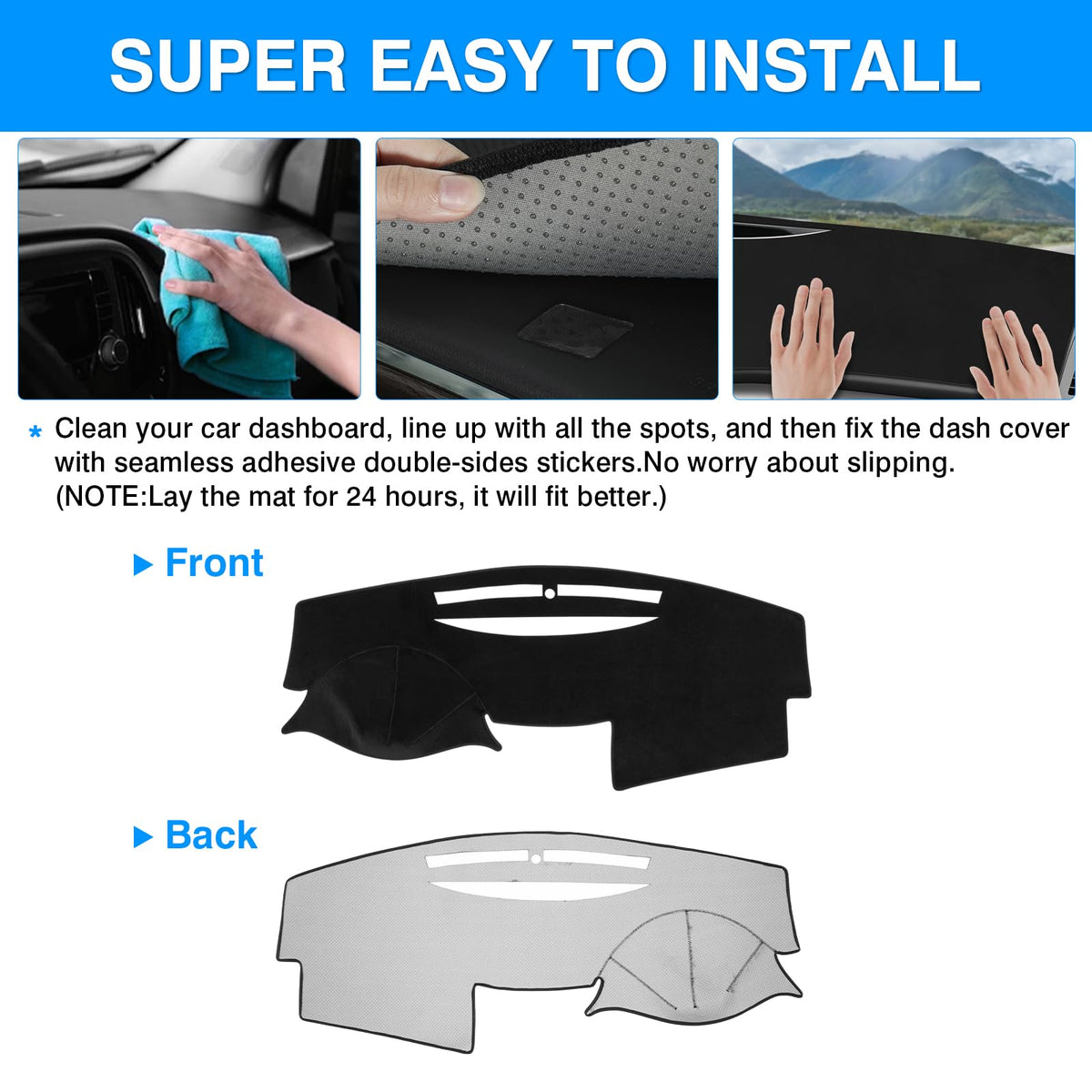 Autorder precise cutouts aligned with vents and sensors for full functionality