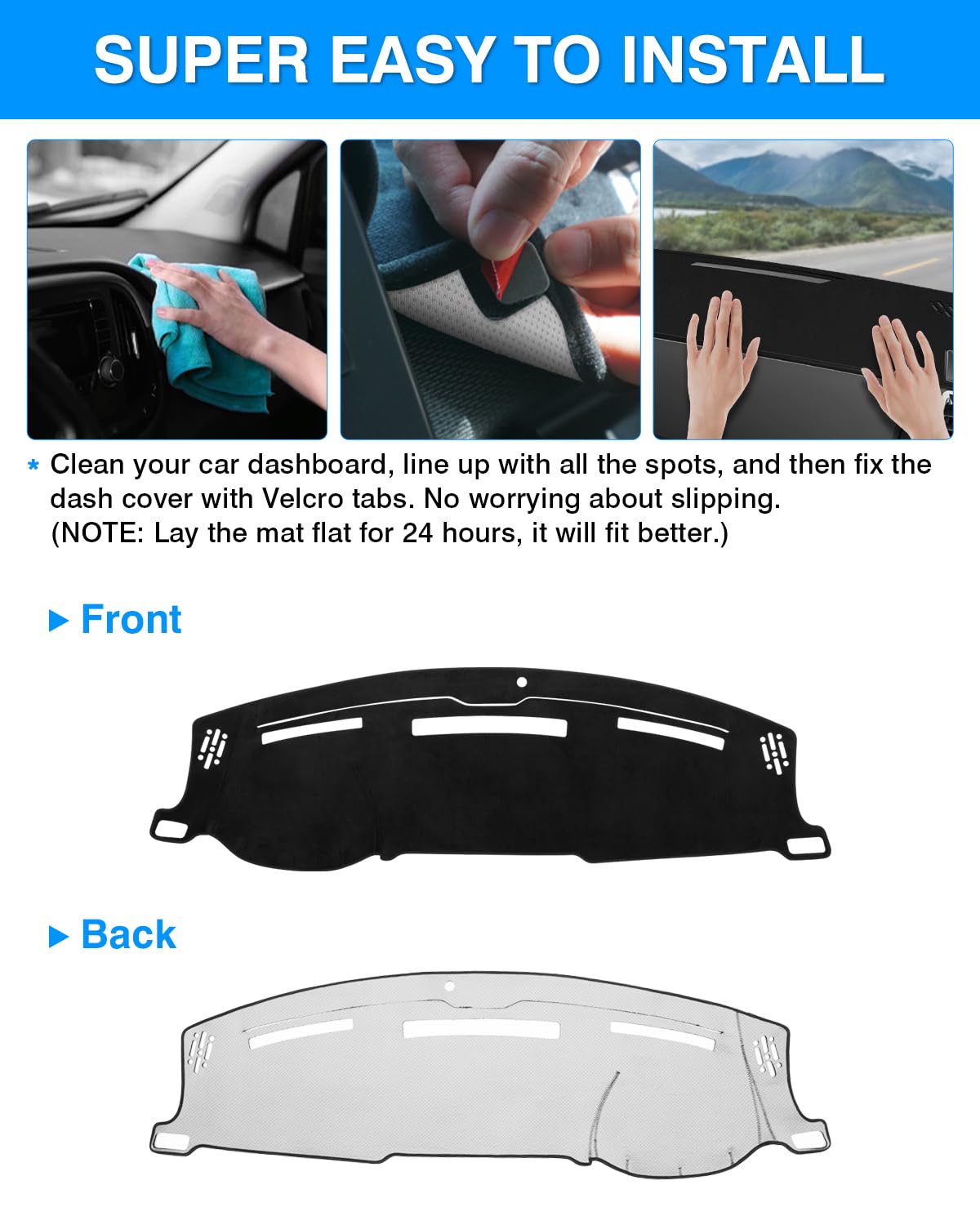 Autorder precise cutouts around vents and sensors preserving functionality