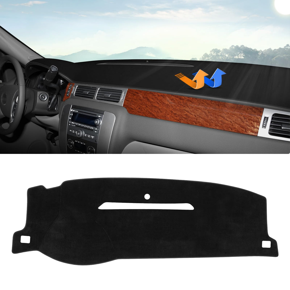 Autorder front view installed cover showing fit and refreshed dash look