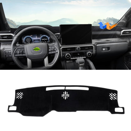 Autorder front view of dash cover showing custom fit and protection