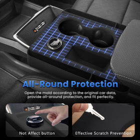 Autorder detailed cutouts for cup holder and buttons preserving functionality