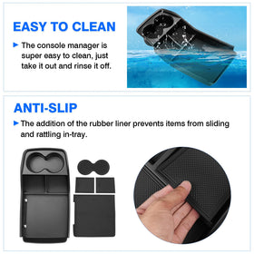 Autorder scale comparison with phone and keys showing space efficiency and organization