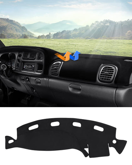 Autorder front view of dash cover on packaging showing fit and branding benefit protection