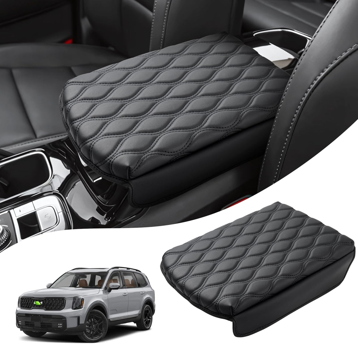 Autorder front view center console cover showing precise fit and refined look