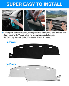 Autorder mat reducing windshield glare under bright sunlight for safer driving