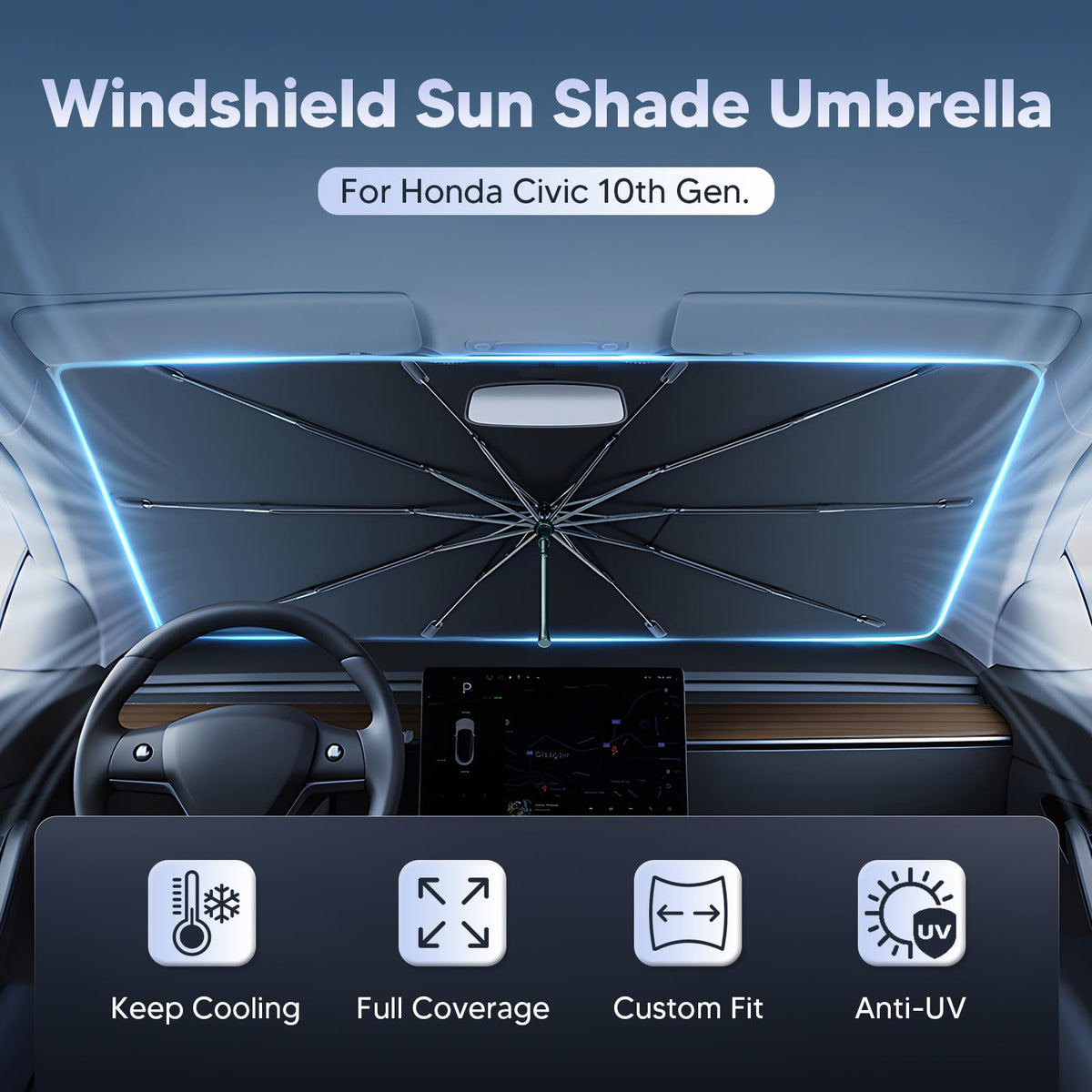 Autorder ice crystal material close-up reflecting heat and protecting interior