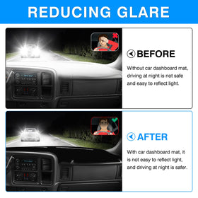 Autorder installed on Chevy Silverado dashboard reducing glare for safer driving