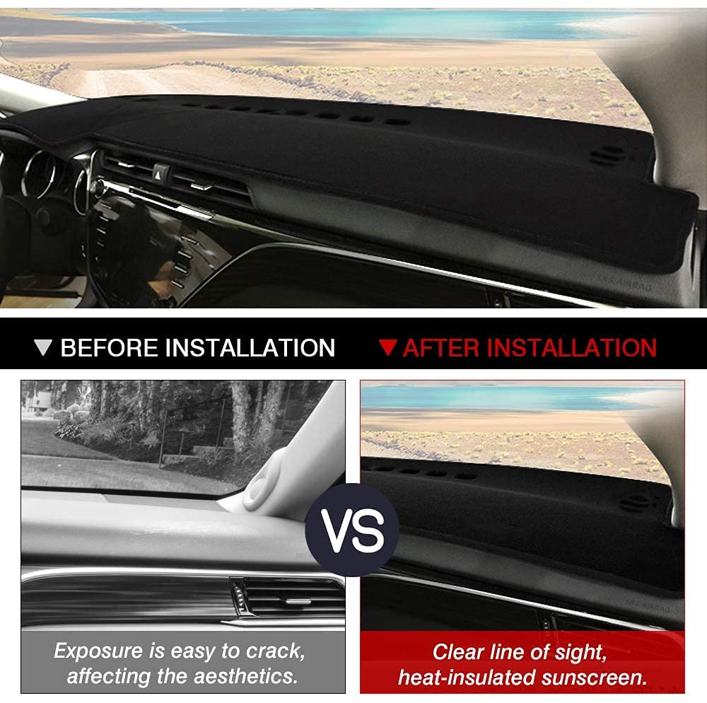 Autorder installed on Camry dashboard reducing glare for safer driving