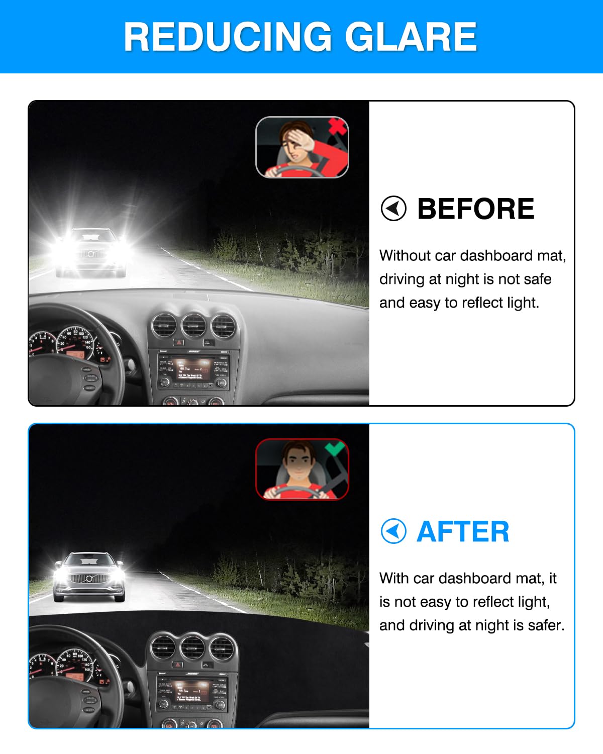 Autorder installed on 2007–2012 Altima dashboard reducing glare and heat