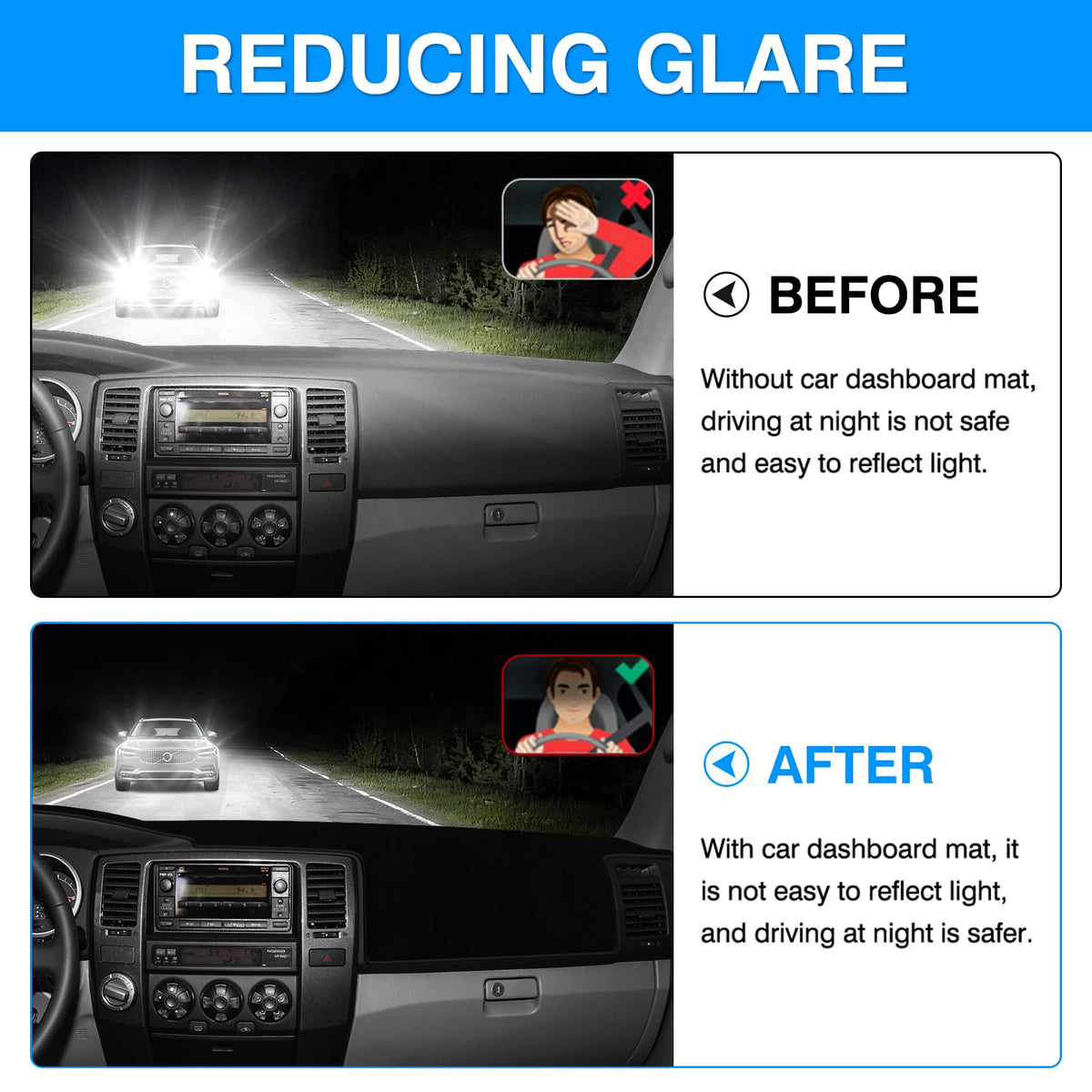 Autorder installed on dash aligned with vents and sensors for proper fit