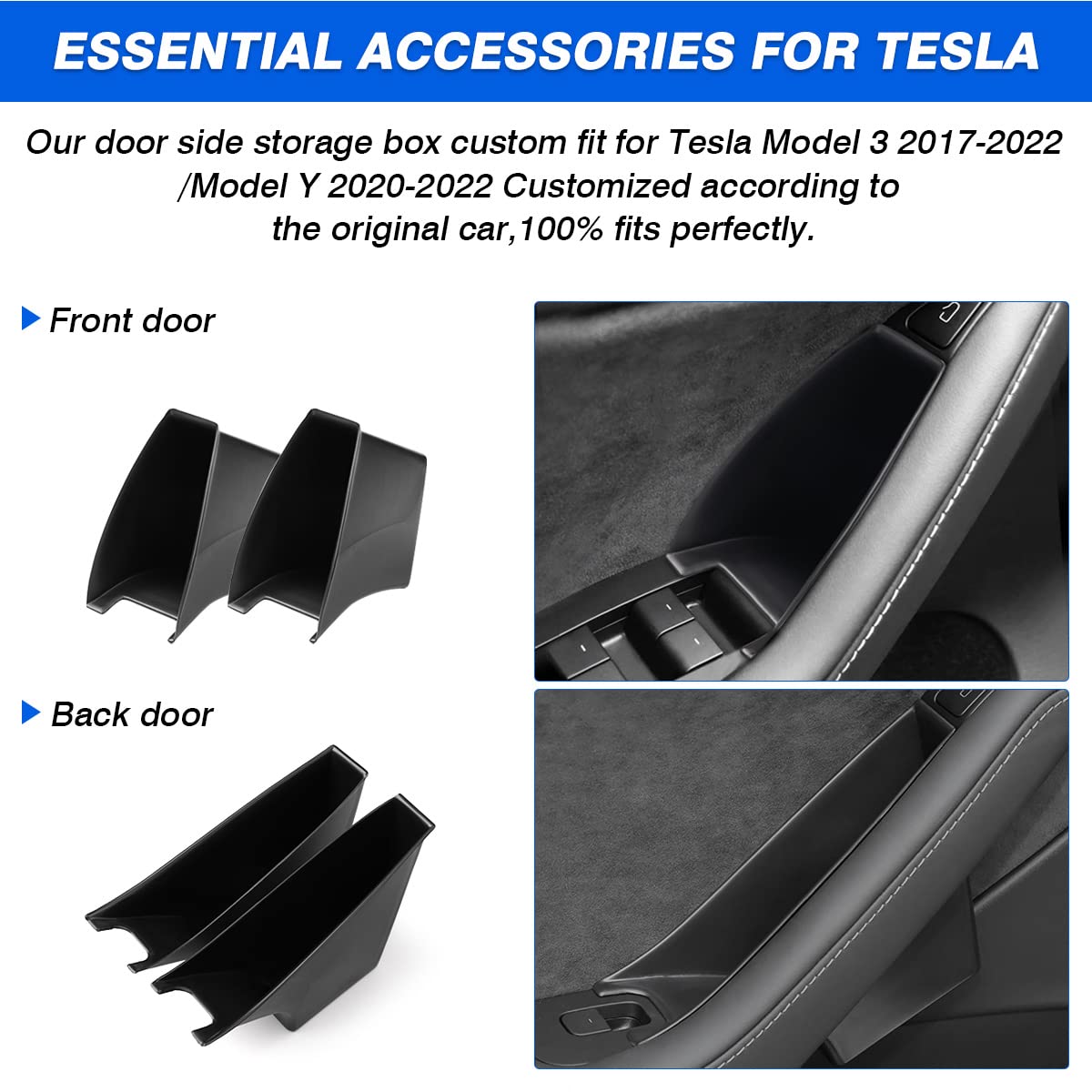 Autorder holding a phone in door pocket for easy-access and safe storage benefit