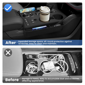 Autorder gear shift panel cover protecting trim and resisting scratches