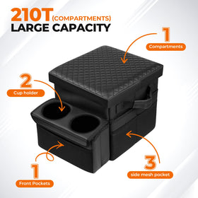 Autorder close-up of mesh and extra-large side pockets showing organized-storage benefit