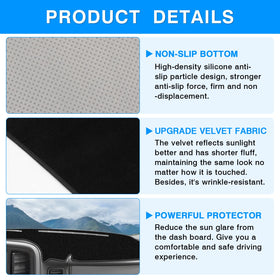 Autorder mat beside ruler showing exact fit to dashboard contours and scale