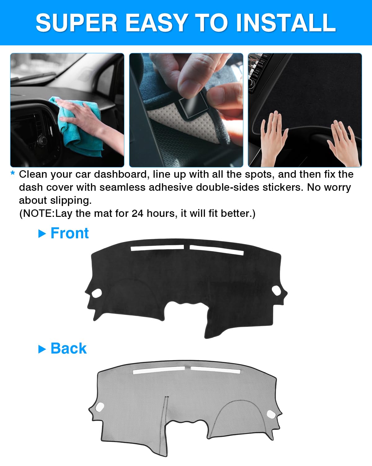 Autorder precise cutouts aligning with Altima vents and sensors for fit