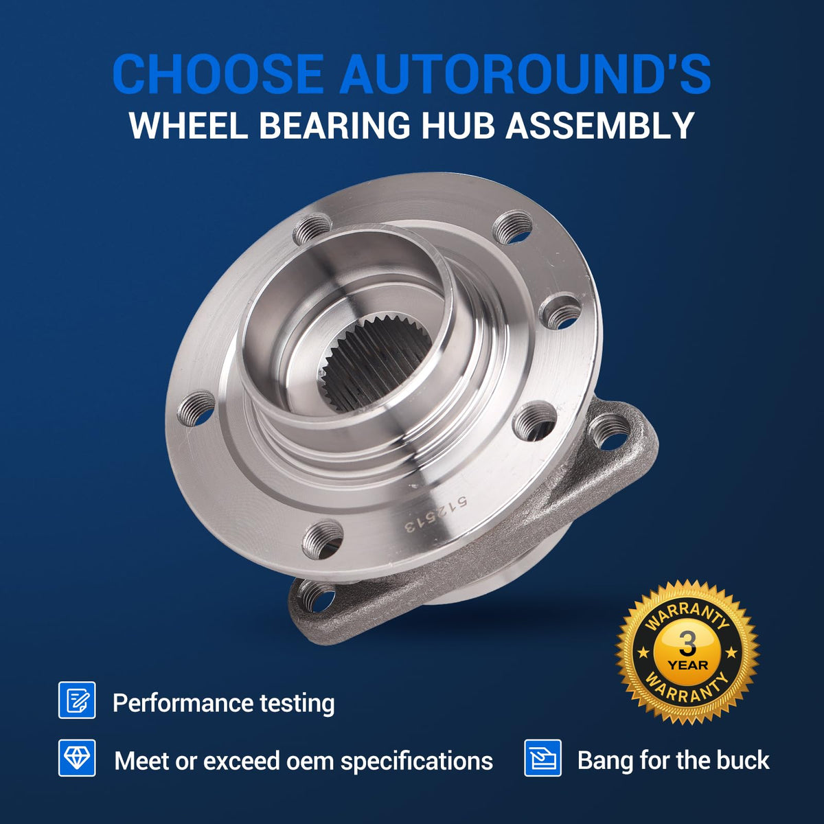 Autoround hub installed at vehicle front demonstrating restored wheel rotation