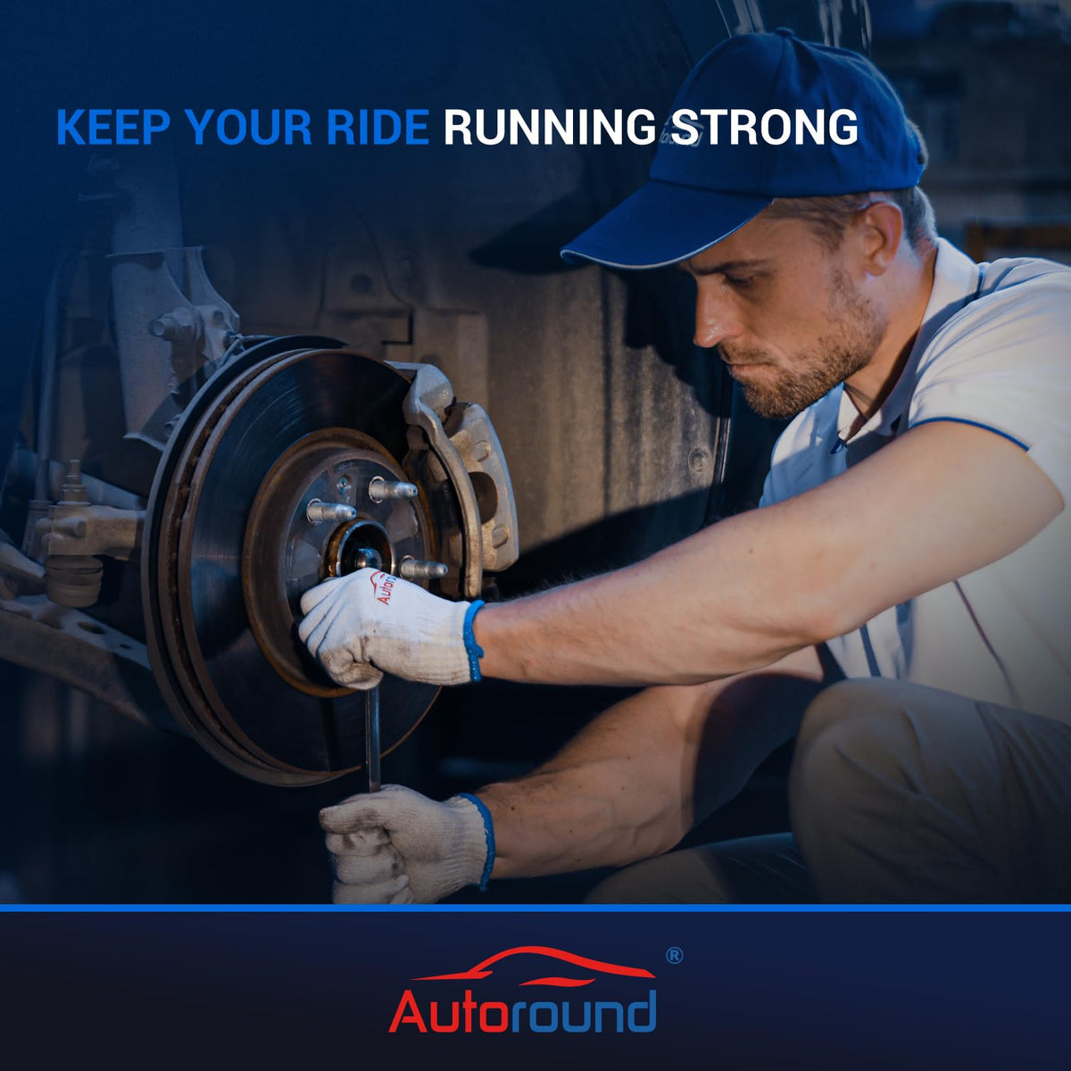 Autoround packaged hub with label offering protected shipping and part ID