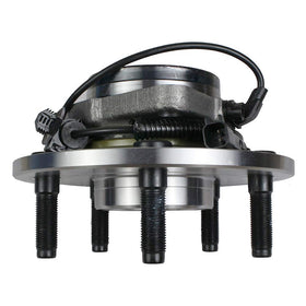 Autoround hub mounted on Dodge Ram front axle demonstrating direct-fit replacement