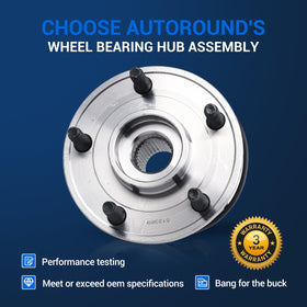 Autoround assembled hub side profile demonstrating bearing integration for smoother rotation