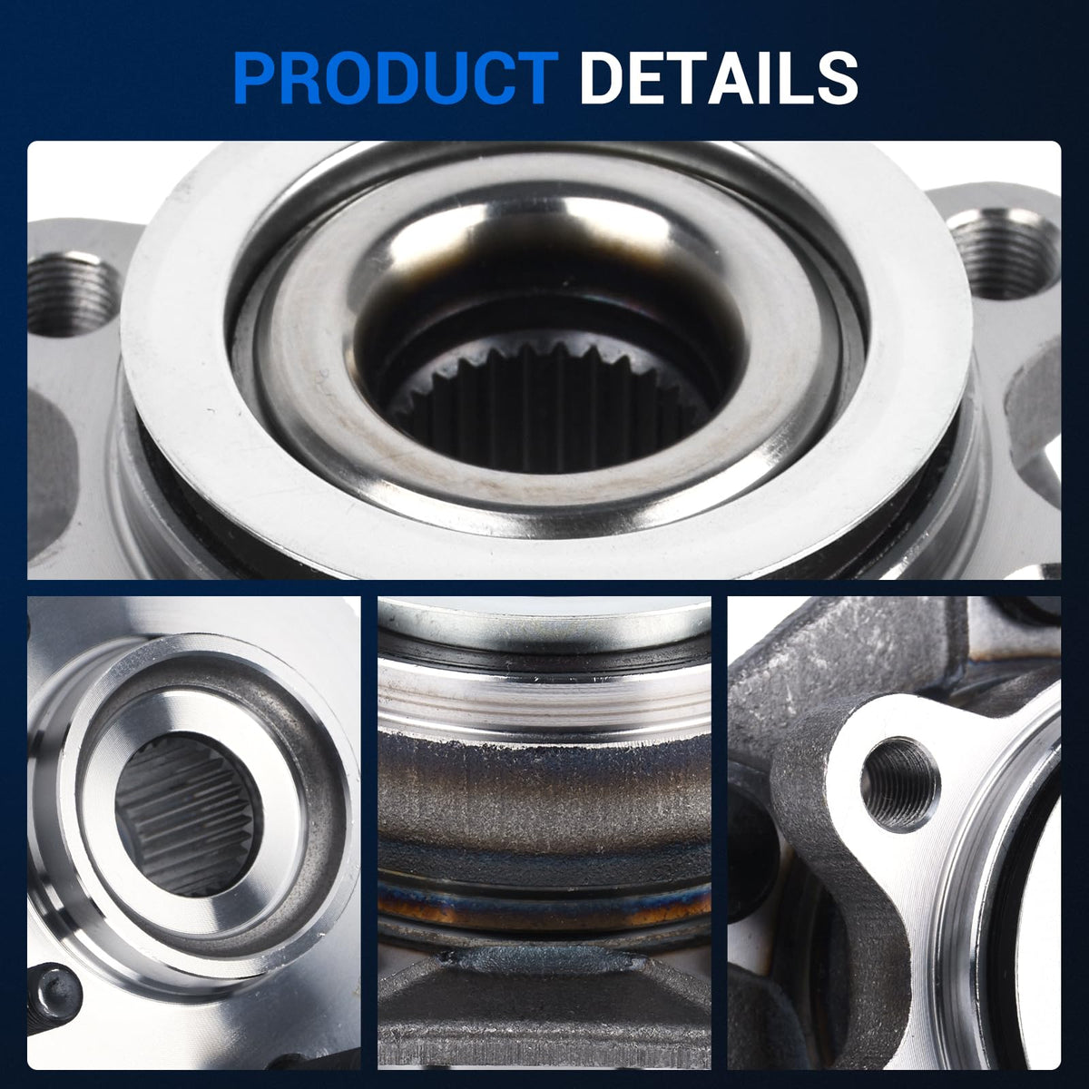 Autoround side profile of assembled hub illustrating robust construction and durability