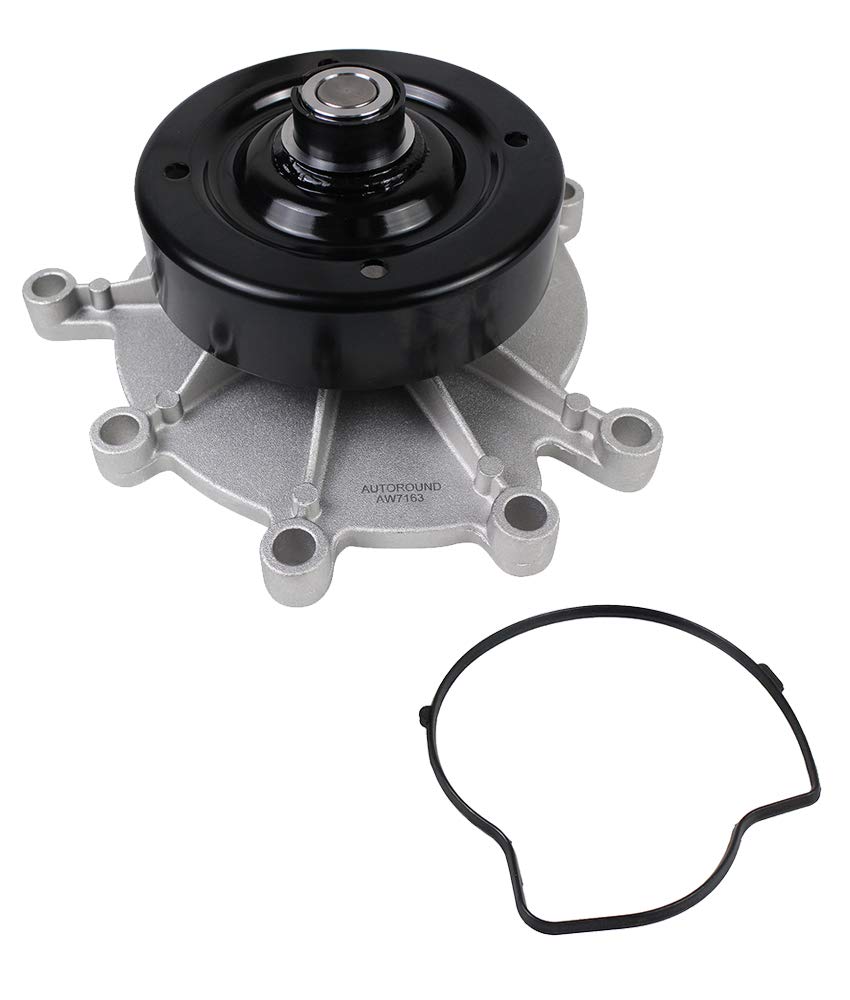 Autoround AW7163 front view showing pump housing and ports for reliable coolant flow