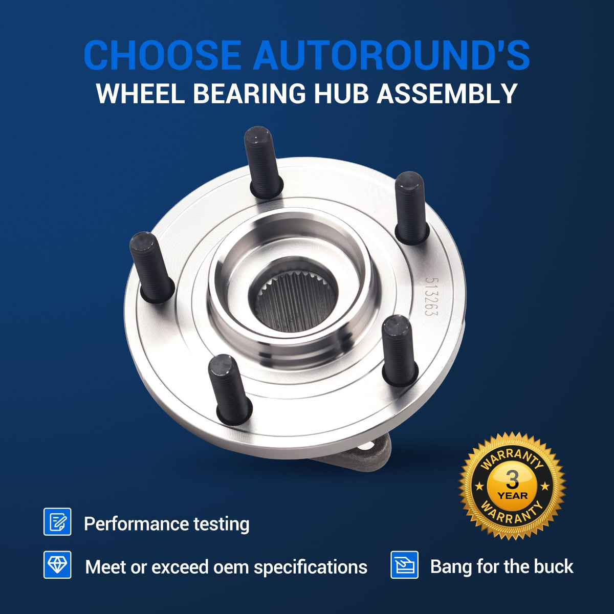 Autoround sealed bearing close-up demonstrating corrosion resistance