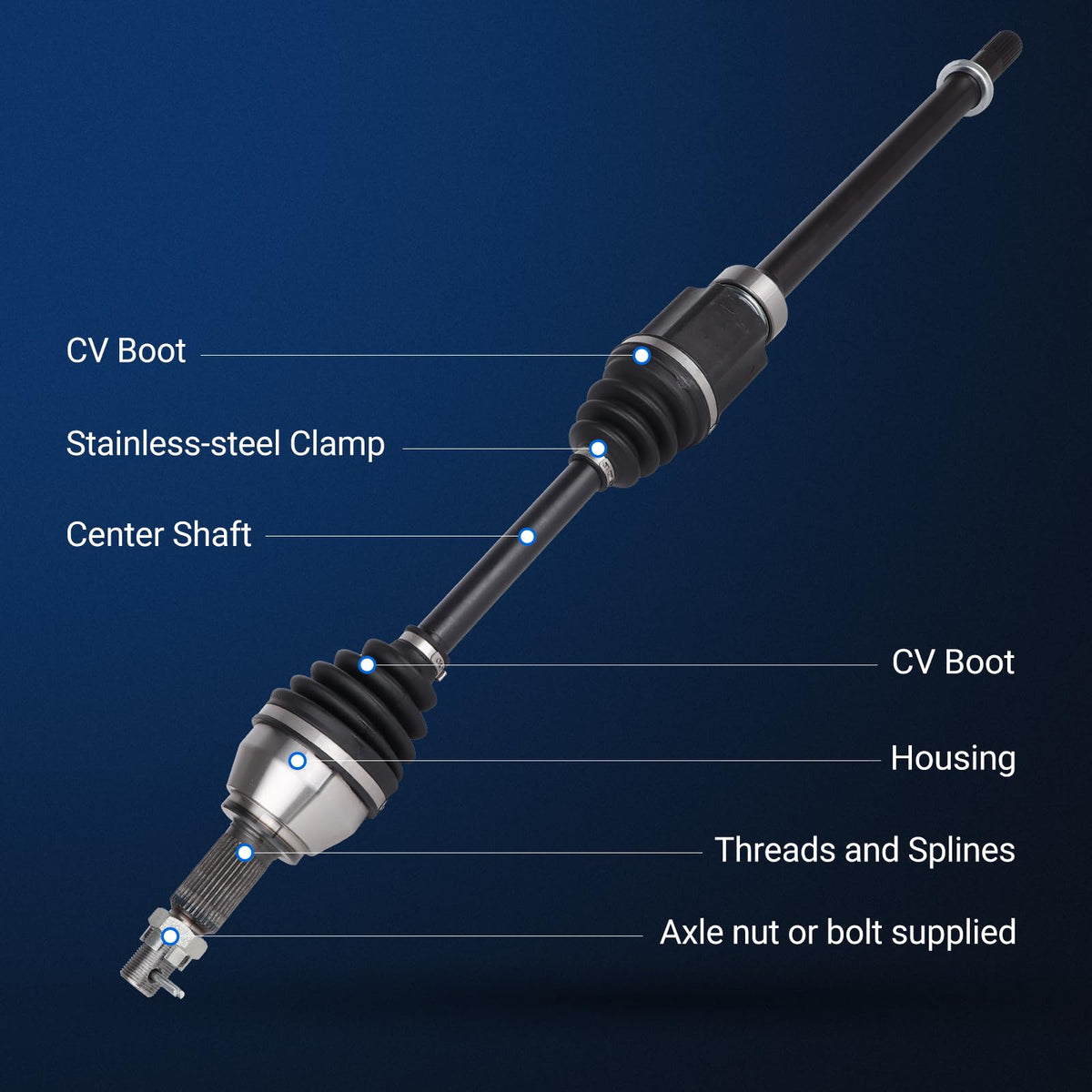 Autoround CV axle boot close-up showing sealed joint for long-lasting protection
