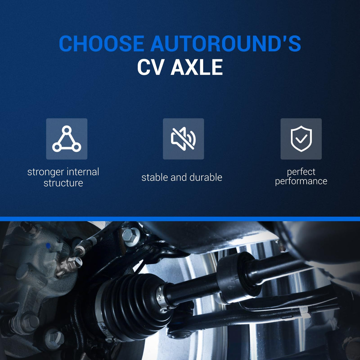 Autoround CV axle scale comparison with ruler illustrating exact length for confident selection