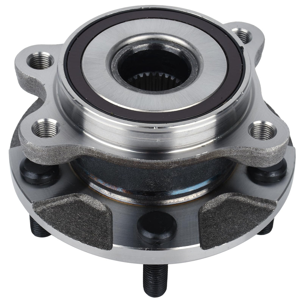 Autoround front hub assembly front view showing fit and durability benefit