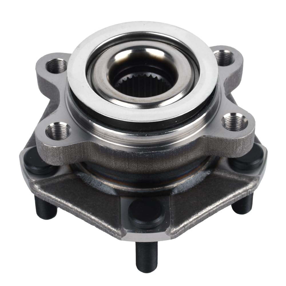 Autoround front hub assembly front view showing five-lug design and fitment benefit