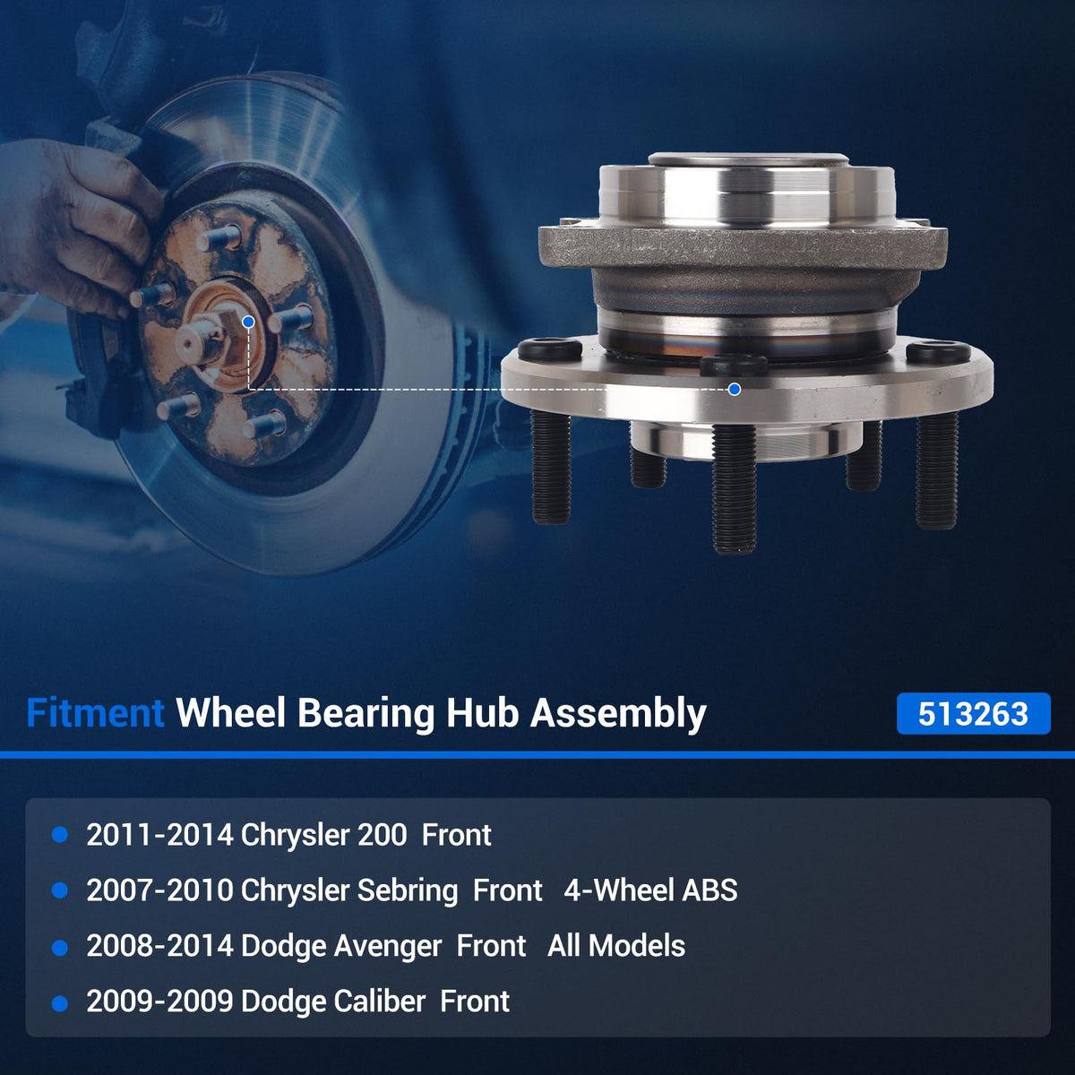 Autoround hub ABS encoder close-up displaying precise tone ring