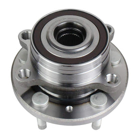Autoround hub assembly front view showing flange and studs for easy replacement