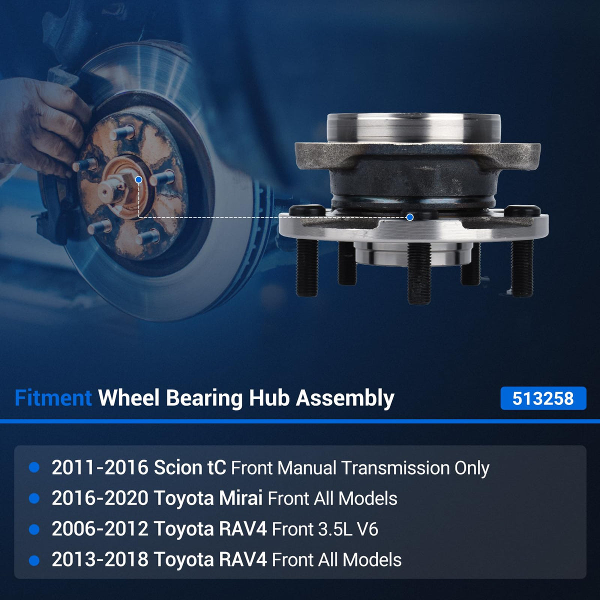 Autoround hub flange close-up highlighting precise machining and secure fit