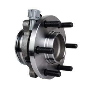 Autoround hub installed on a vehicle front axle demonstrating direct-fit replacement