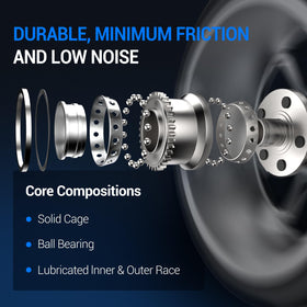 Autoround hub mounted on Tacoma knuckle demonstrating direct-replacement benefit