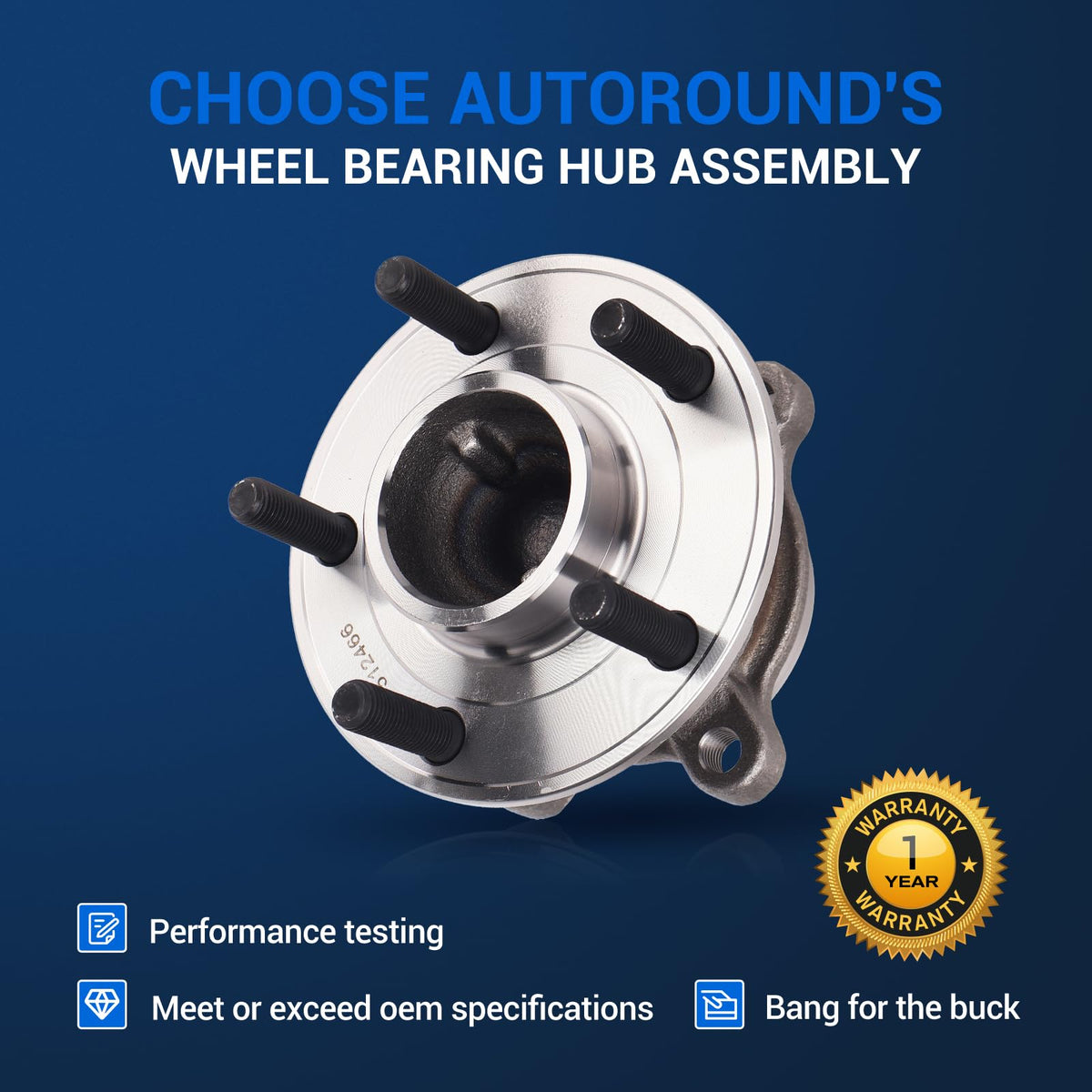 Autoround hub installed on Ford Focus rear wheel demonstrating proper alignment