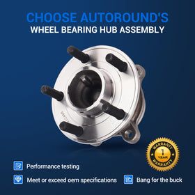 Autoround hub installed on Ford Focus rear wheel demonstrating proper alignment