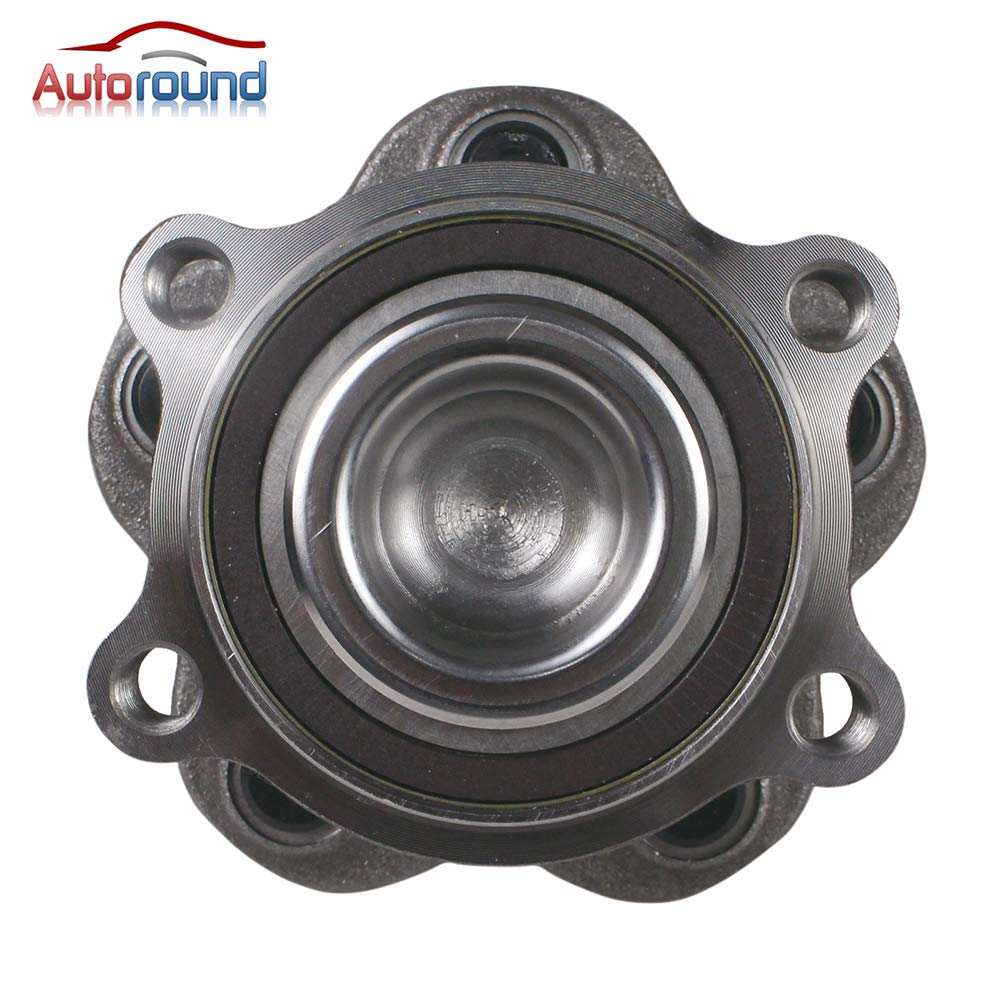Autoround hub installed on rear axle demonstrating proper fitment and ABS alignment