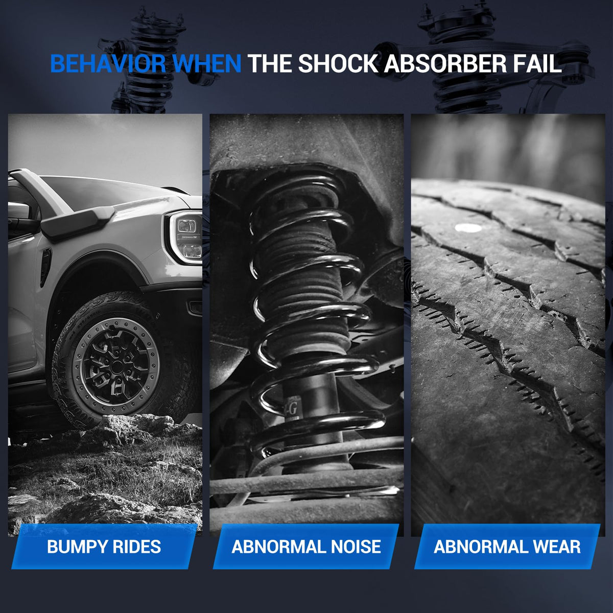 Autoround shock surface coating close-up highlighting corrosion protection