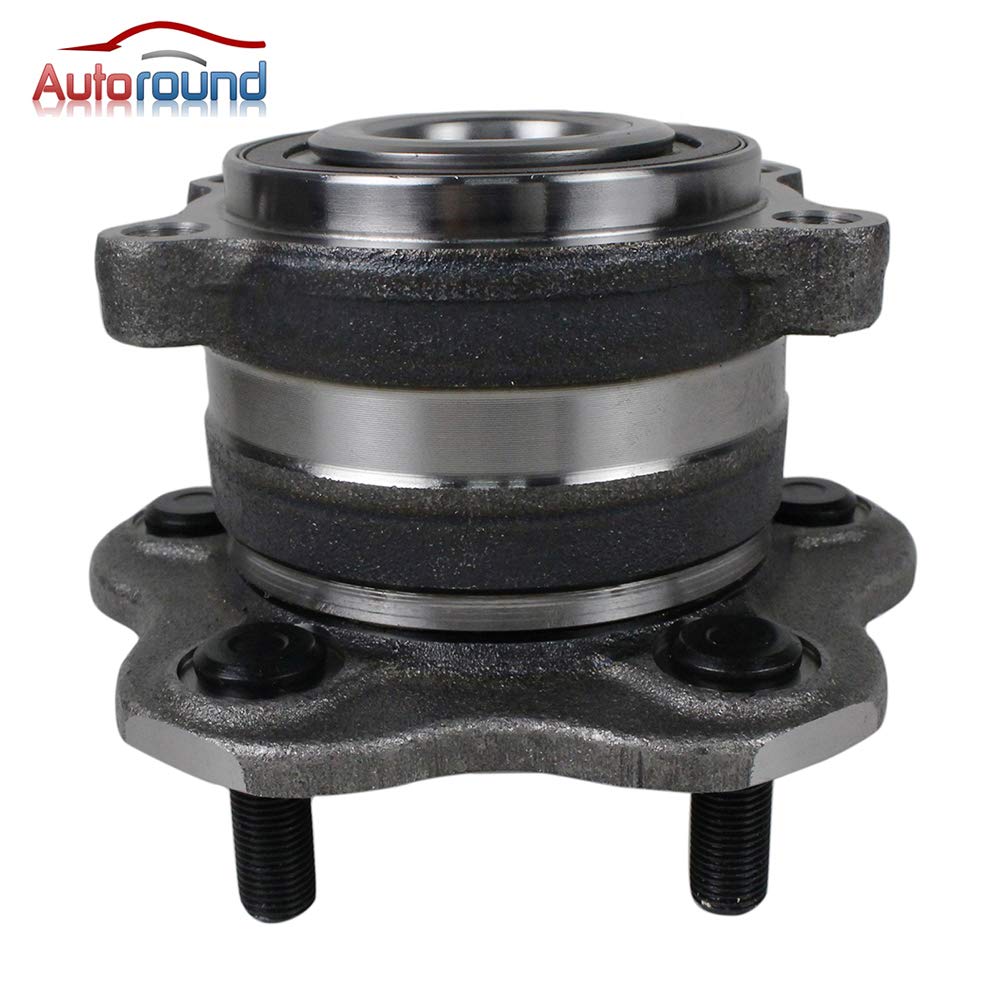 Autoround hub beside ruler for scale showing flange and bolt circle measurements