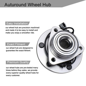 Autoround close-up of bearing seal and studs highlights durable construction benefit