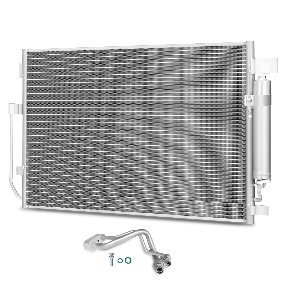 AUTOSAVER88 front view of condenser showing mount points and direct-fit benefits
