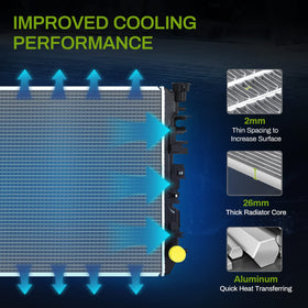 AUTOSAVER88 close-up of aluminum core fins showing multi-louvered design for improved heat transfer