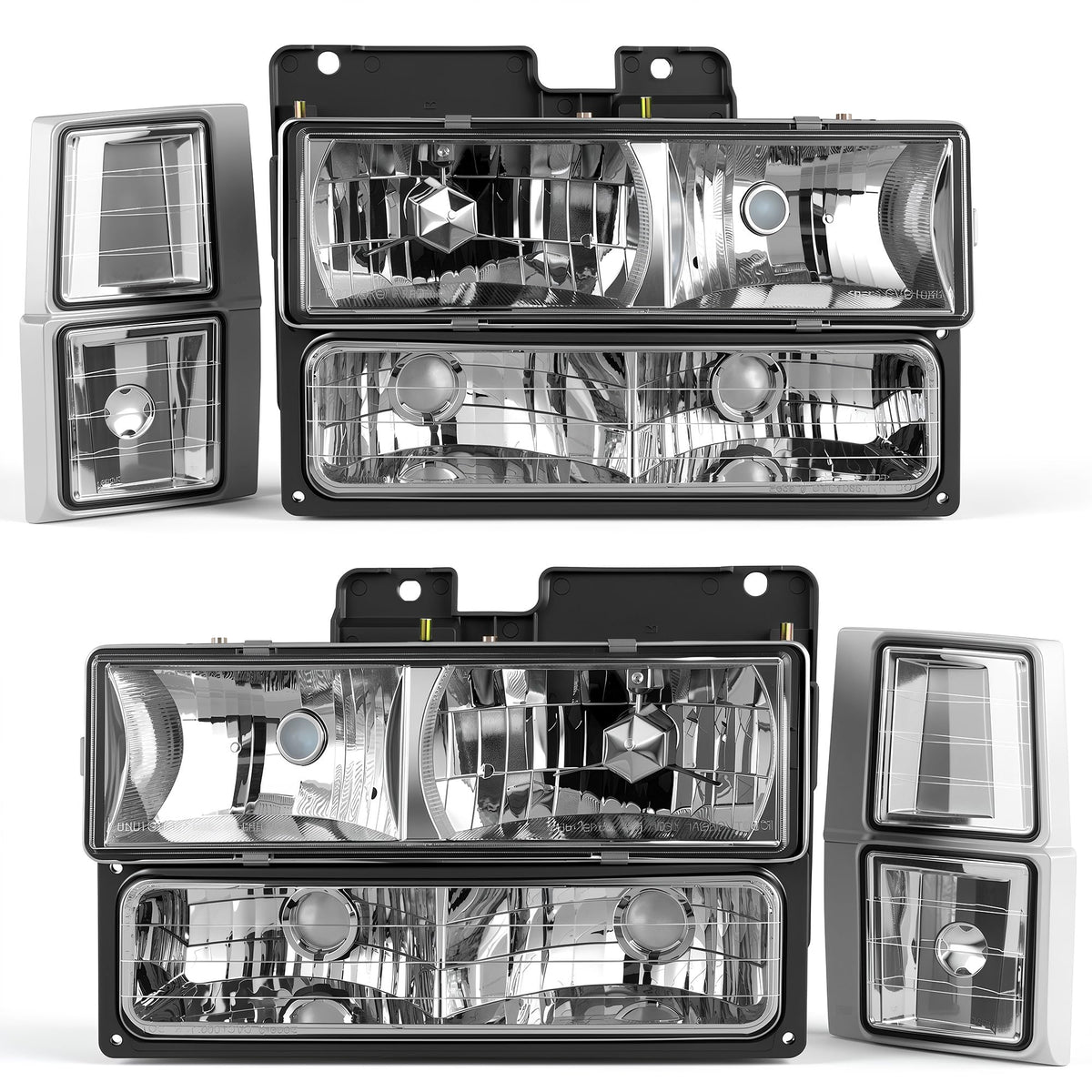 AUTOSAVER88 front view headlights showing clean OEM-style fit and restored appearance