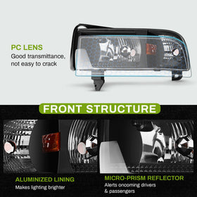 AUTOSAVER88 metallic parabolic reflector detail delivering broader beam