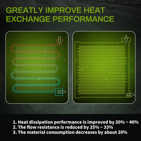AUTOSAVER88 condenser installed in truck engine bay demonstrating direct-fit replacement
